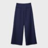 Getailleerde broek met Wide Leg pijpen en coupenaden Getailleerde broek met Wide Leg pijpen en coupenaden