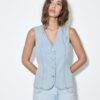Getailleerde denimtop