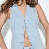 Getailleerde denimtop
