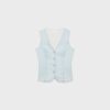 Getailleerde denimtop
