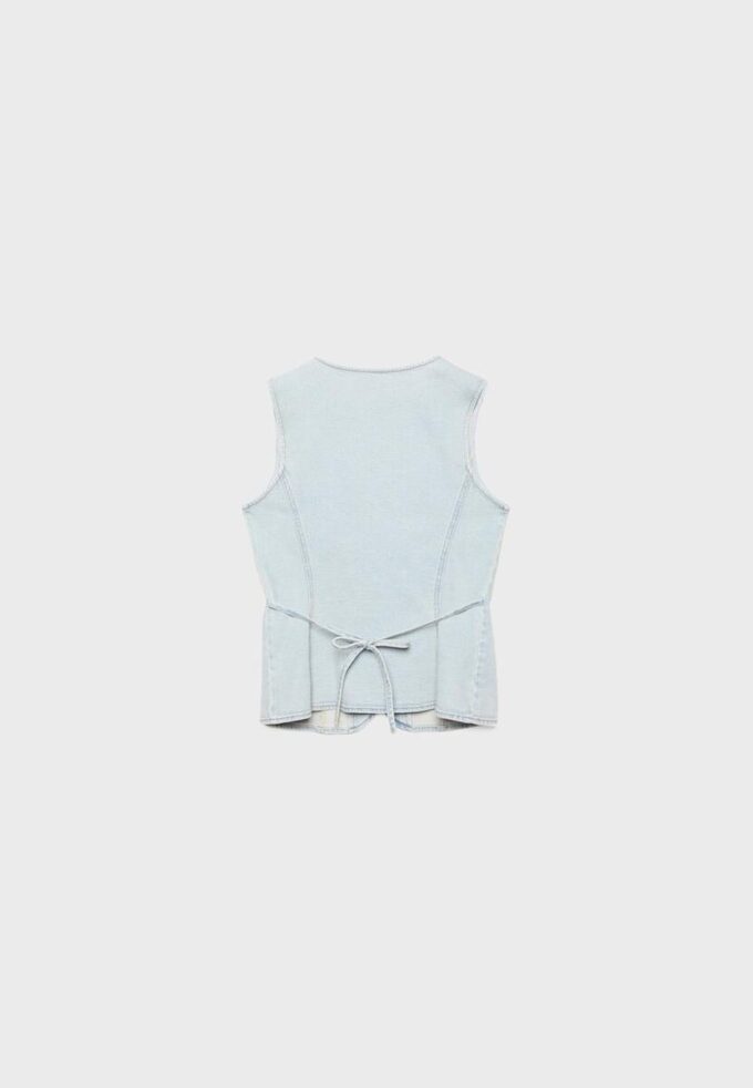 Getailleerde denimtop