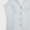 Getailleerde denimtop