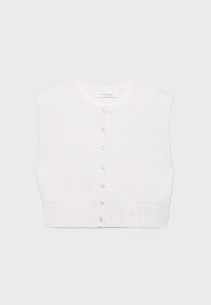 Gilet met schoudervullingen