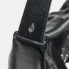 Glanzende geplooide schoudertas