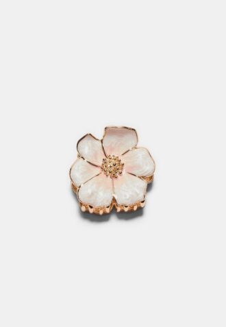 Haarspeld met metallic bloem