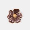 Haarspeld met metallic bloem