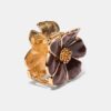 Haarspeld met metallic bloem