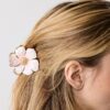Haarspeld met metallic bloem