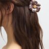 Haarspeld met metallic bloem