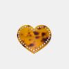 Hartvormige clip met studs