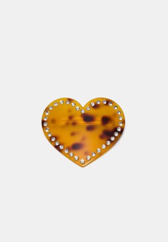 Hartvormige clip met studs