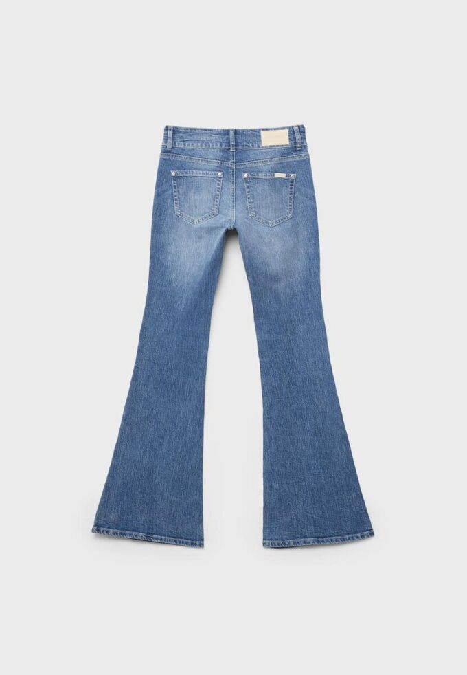 Jeans met lage taille en naadzakken Jeans met lage taille en naadzakken