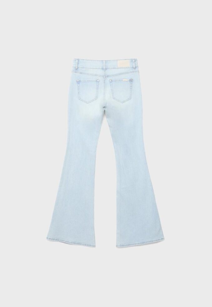 Jeans met lage taille en naadzakken Jeans met lage taille en naadzakken