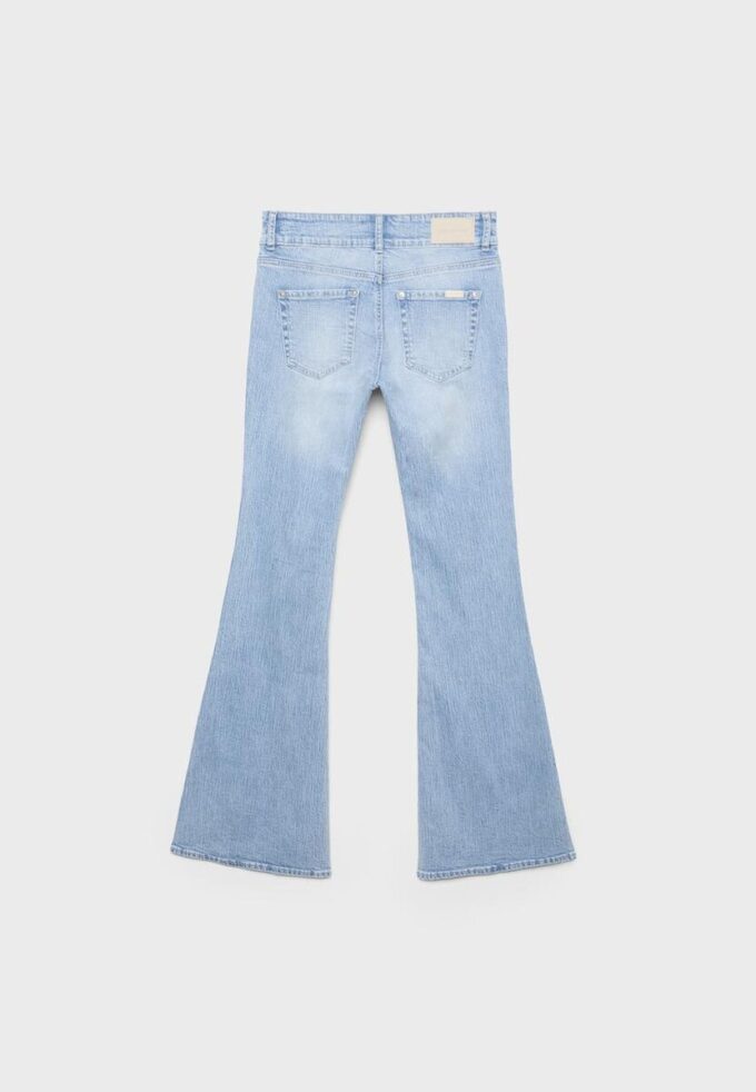 Jeans met lage taille en naadzakken Jeans met lage taille en naadzakken