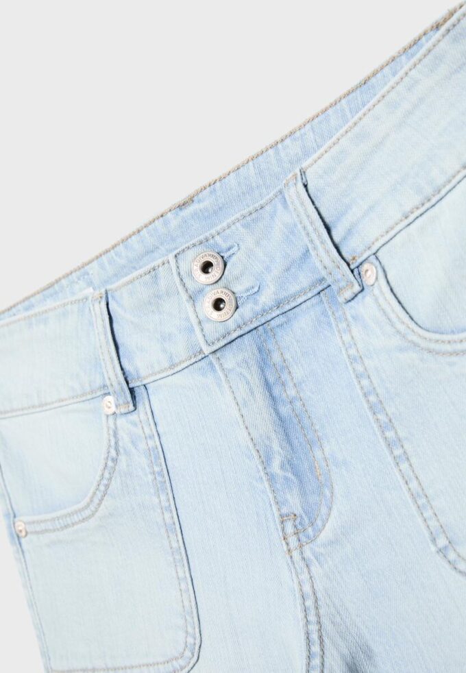 Jeans met lage taille en naadzakken Jeans met lage taille en naadzakken