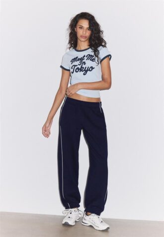 Joggingbroek met biezen