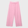 Joggingbroek met rechte pijpen en gewassen effect Joggingbroek met rechte pijpen en gewassen effect