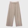 Joggingbroek met rechte pijpen en gewassen effect Joggingbroek met rechte pijpen en gewassen effect