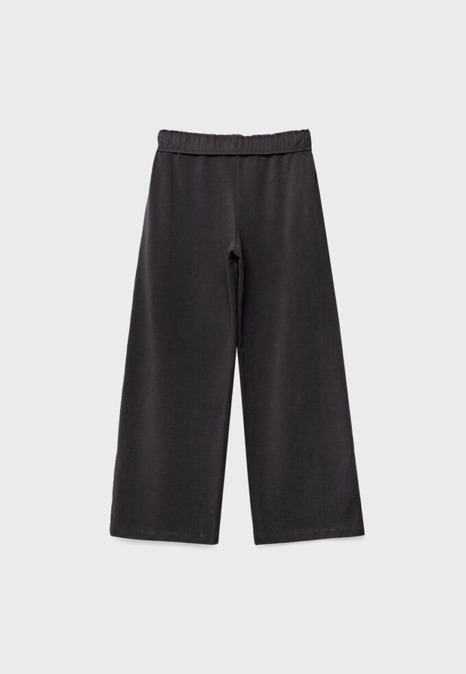 Joggingbroek met rechte pijpen en gewassen effect Joggingbroek met rechte pijpen en gewassen effect