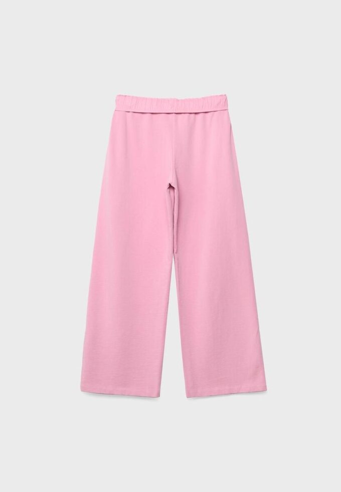 Joggingbroek met rechte pijpen en gewassen effect Joggingbroek met rechte pijpen en gewassen effect
