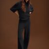 Joggingbroek met rechte pijpen en Soft-Touch-gevoel met plooidetails Joggingbroek met rechte pijpen en Soft-Touch-gevoel met plooidetails