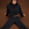 Joggingbroek met rechte pijpen en Soft-Touch-gevoel met plooidetails Joggingbroek met rechte pijpen en Soft-Touch-gevoel met plooidetails