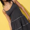 Jurk met ruches en studs
