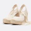Jute sleehakken met vetersluiting Jute sleehakken met vetersluiting