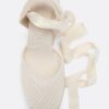 Jute sleehakken met vetersluiting Jute sleehakken met vetersluiting