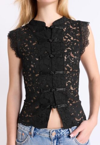Kanten Qipao-top