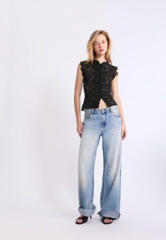 Kanten Qipao-top
