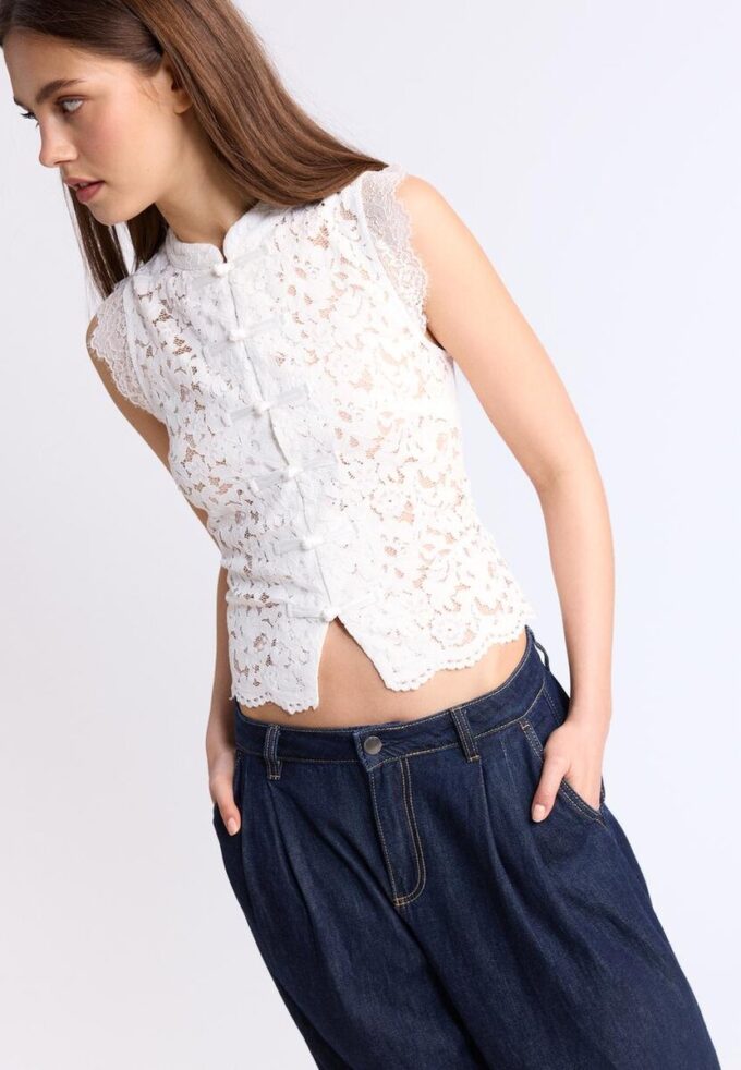 Kanten Qipao-top Kanten Qipao-top