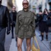 Katoenen parka met zakken