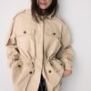 Katoenen parka met zakken Katoenen parka met zakken