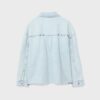 Kort denim overshirt met studs Kort denim overshirt met studs