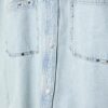 Kort denim overshirt met studs Kort denim overshirt met studs