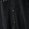 Kort denim overshirt met studs