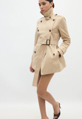 Korte basic trenchcoat