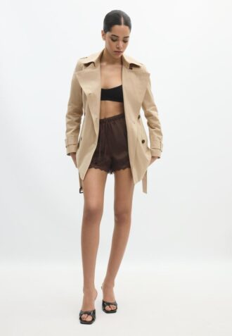 Korte basic trenchcoat
