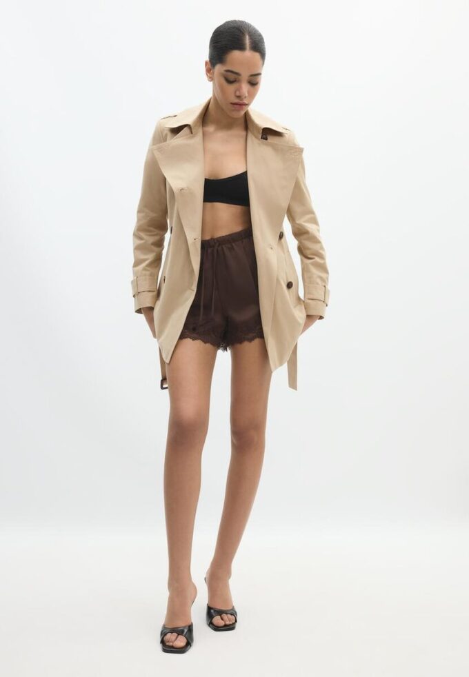 Korte basic trenchcoat Korte basic trenchcoat