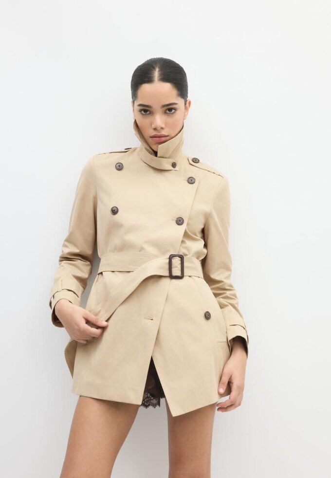 Korte basic trenchcoat Korte basic trenchcoat