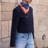 Korte blazer met ronde hals Korte blazer met ronde hals