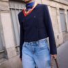 Korte blazer met ronde hals Korte blazer met ronde hals