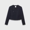 Korte blazer met ronde hals Korte blazer met ronde hals