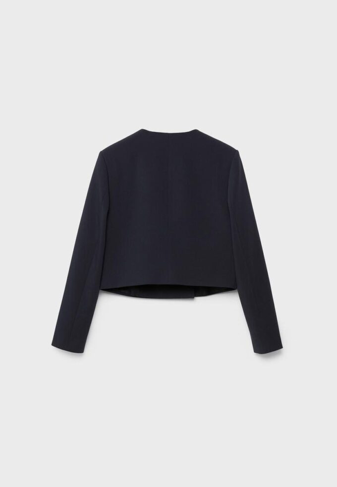 Korte blazer met ronde hals Korte blazer met ronde hals