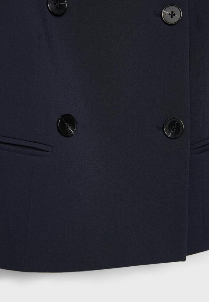 Korte blazer met ronde hals Korte blazer met ronde hals