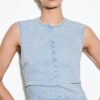 Korte denimjurk met strass
