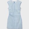 Korte denimjurk met strass