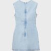 Korte denimjurk met strass