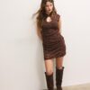 Korte jurk in qipao-stijl
